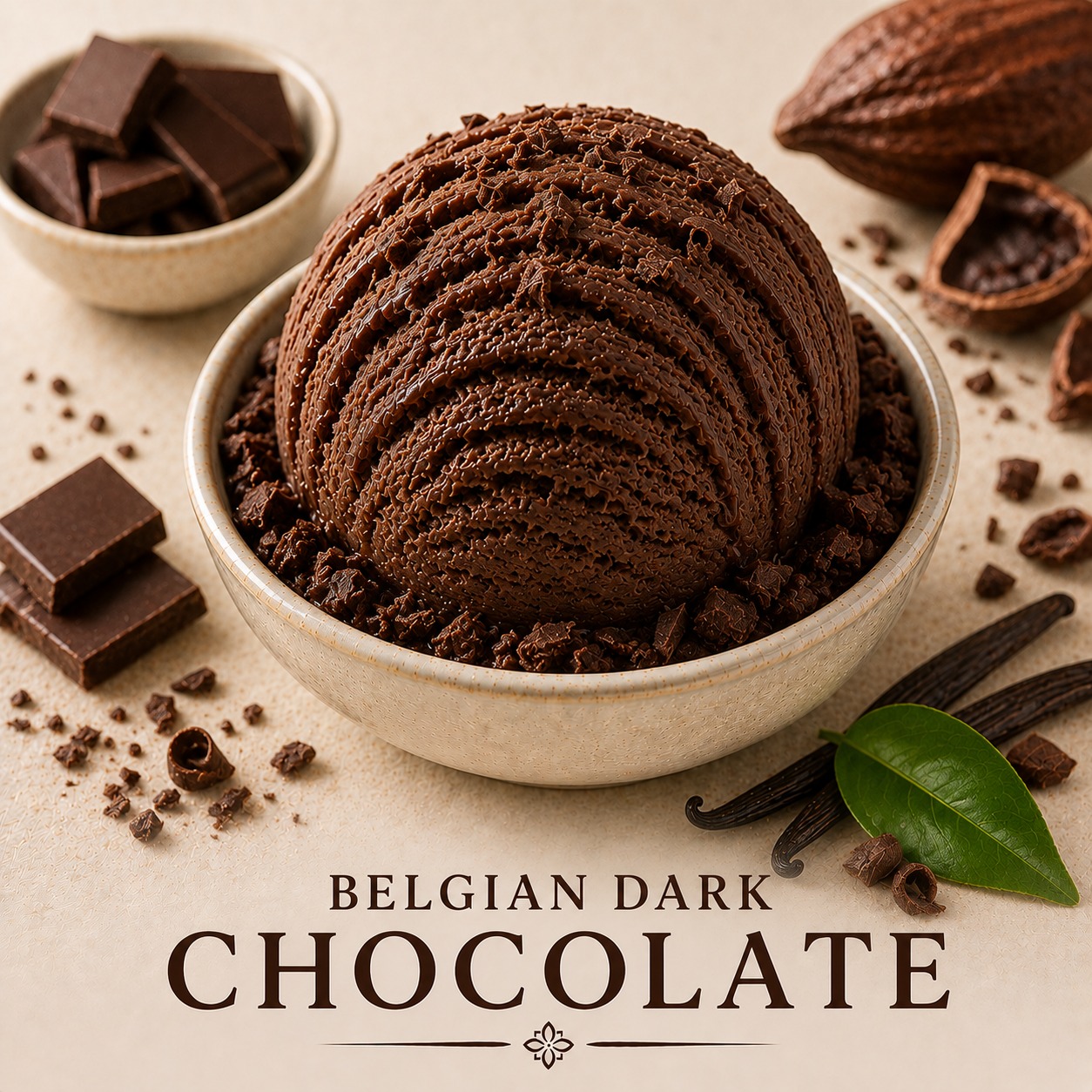Belgian Dark Chocolate gelato